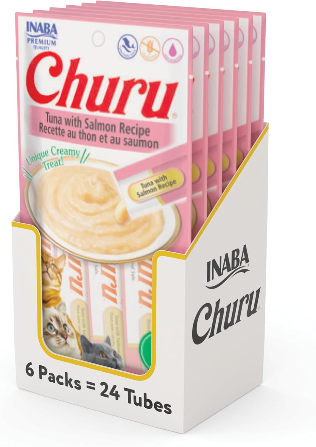Churu para Gato Premio Atún y Salmón - Caja con 6 Bolsas Churu para Gato Premio Atún y Salmón - Caja con 6 Bolsas